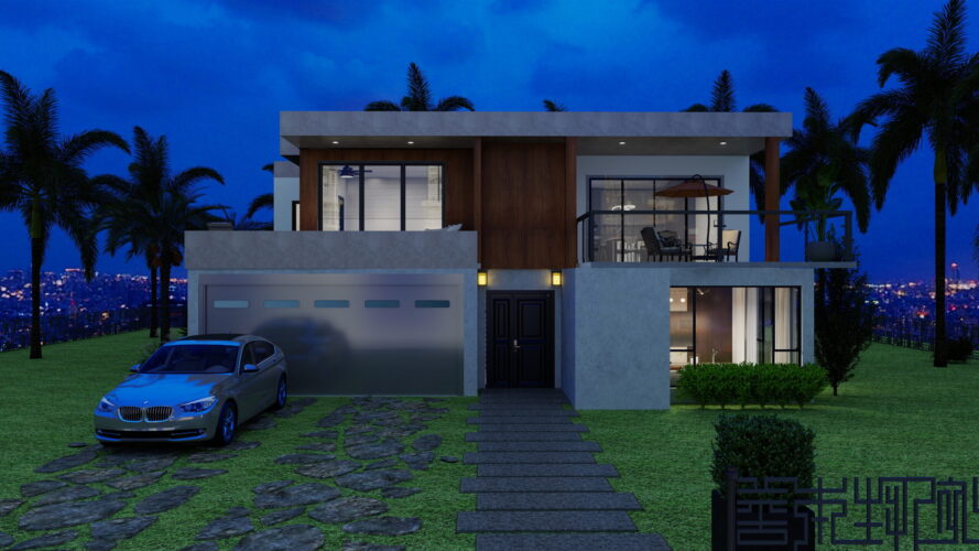 AI-generated modern render